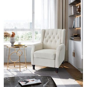 CENGHU Modern Fabric Recliner Chair for Adult, Single Reclining Armchair With Adjustable Back and Padded Cushion for Living Room, Bedroom - 1 of 4