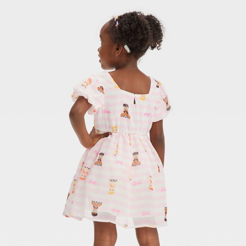 Toddler Girls' Barbie Babydoll Dress - Pink, 2 of 4