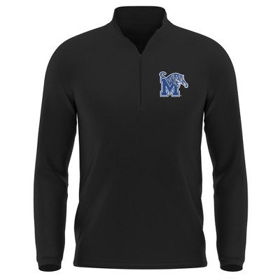 Men's University of Memphis Adult Active Sport 1/4 Zip Pullover Left Chest Logo