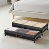 VEVOR Under Bed Storage with Wheels, 36.0 x 18.1 x 7.3 inch, Underbed Containers with Clear Lid,Rolling Under the Bed Storage Bins, 2 Pack,Black - 2 of 4
