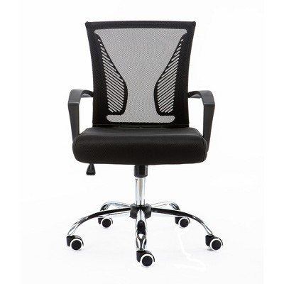 Black Mesh Mid-Back Swivel Task Office Chair