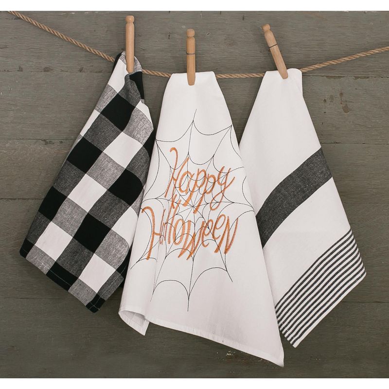 C&F Home Happy Halloween Embroidered Flour Sack Cotton Kitchen Towel, 2 of 7