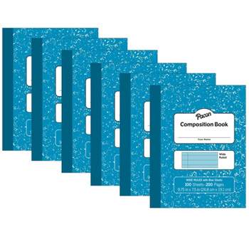 Young Authors Blue Hardcover Blank Book, White Pages, 11 X 8-1/2  Portrait, 14 Sheets/28 Pages, Pack Of 6 : Target