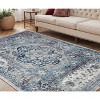 Ivory Blue And Gray Medallion Area Rug - 2 of 4