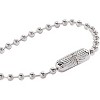 Ball Chain Bracelet with Barrel Closure, Adjustable Silver Tone Minimalist Jewelry for Women - 3 of 4