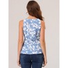 Allegra K Women's Sleeveless V Neck Tie Waist Asymmetric Hem Wrap Peplump Tops - 4 of 4