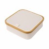 WeThinkStorage Natural Bamboo Organizer with Lid Soft Fabric Interior - 2 of 4