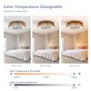 Wanze of Ocean 21.3 in. LED Indoor White Smart Ceiling Fan with Remote and APP Control and 3 Colors Temperature - 4 of 4