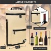 OPUX Wine Bag 2 Bottle Tote Carrier, Leakproof Portable Padded Insulated Cooler Case Travel Picnic Gifts Christmas - 3 of 4
