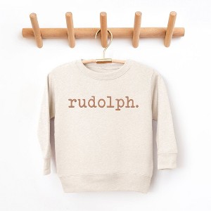The Juniper Shop Rudolph Puff Print Toddler Graphic Sweatshirt - 1 of 3