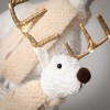 16"H & 22.5"H Sullivans Christmas LED Antler Deer Figurine Set of 2 White-Gold Indoor Christmas Decor - 2 of 4