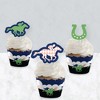 Big Dot of Happiness Kentucky Horse Derby - Cupcake Decoration - Horse Race Party Cupcake Wrappers and Treat Picks Kit - Set of 24 - 3 of 4