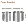 Unique Bargains Stainless Steel Round Adjustable Nonstick Cake Ring 2 Pcs - 2 of 4