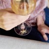 Twine Cat Lovers Wine Charms with Six Unique Designs, Drink Markers for Stemware, Gold - 2 of 4