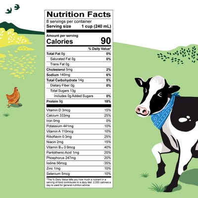 Organic Valley Skim Unflavored Milk - 64oz