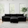 NicBex Modular Sectional Sofa,L-Shape Velvet Couch with Ottoman for Living Room,Apartment,Office - 4 of 4