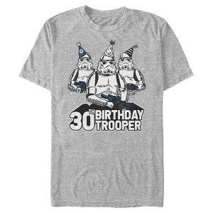 Men's Star Wars Stormtrooper Party Hats Trio 40th Birthday Trooper T-Shirt - 1 of 4