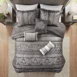 7pc Mirage Polyester Jacquard Comforter Bedding Set