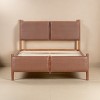 Accent Bed Frame Modern Upholstered Headboard with Wood Slat Support for Bedroom Queen - 3irtyhousy - 3 of 4