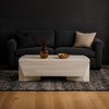 Royal Hampton Coffee Table | 45" Rectangular Handcrafted Mango Wood | Solid Asymmetric Base - 2 of 4