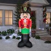 Gemmy Christmas Airblown Inflatable Mixed Media Luxe Nutcracker, 8 ft Tall, Multi - 2 of 3