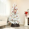 NicBex 6ft Artificial Christmas Tree Hinged Full Tree with 1000 Branch Tips and Steel Base for Decoration, White - 4 of 4