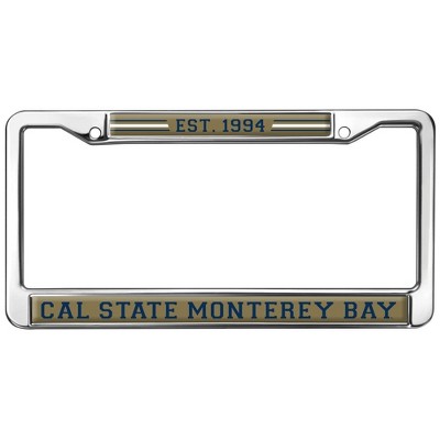 Cal State Monterey Bay School Logo Full Size Standard License Plate Metal Frame
