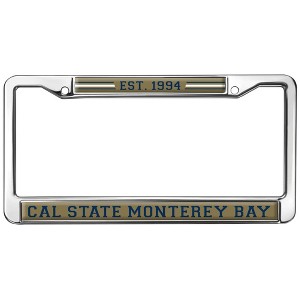 Cal State Monterey Bay School Logo Full Size Standard License Plate Metal Frame - 1 of 4