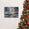 Lumabase Battery Operated Lighted Wall Art with Remote Control Winter Woods - 3 of 4