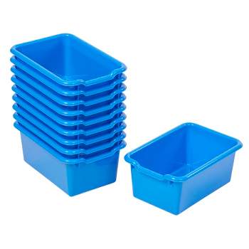 ECR4Kids Storage Bins with Scoop Front Handles - Cubby Compatible - 10-Pack
