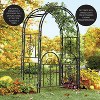 Montebello Iron Garden Arbor with Gate - 3 of 4