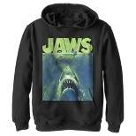Boy's Jaws Neon Poster Pull Over Hoodie