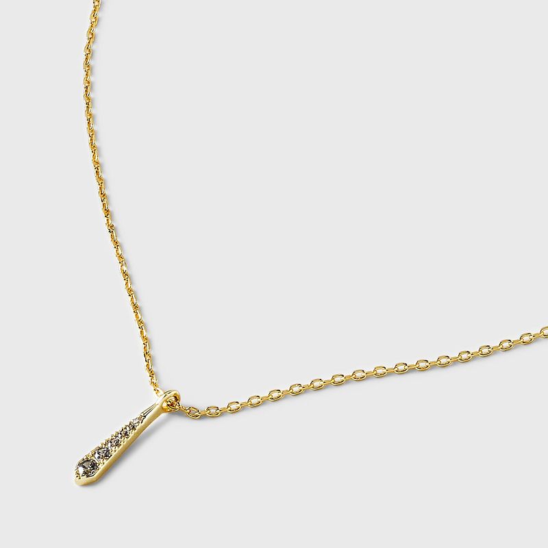 14K Gold Plated Cubic Zirconia Vertical Bar Pendant Necklace - A New Day&#8482; Gold, 5 of 6