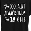 Women's - Instant Message - Best Christmas Gifts Cool Aunt Short Sleeve Graphic T-Shirt - 2 of 4