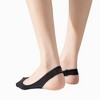 Anna-Kaci Women's Low Cut No Show Liner Socks with Non-Slip 3D Silicone Heel Grip Pack of 6 Pairs - 3 of 3