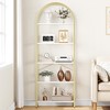 GustoWave Arched Bookshelf 5 Tier Bookcase Display Racks Tall Bookshelves Modern Storage Rack Shelf Large Wood Book Shelf for Bedroom, Living Room - 4 of 4