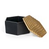 HomeRoots 7" Black And Gold Aluminum Decorative Keepsake Box - 4 of 4