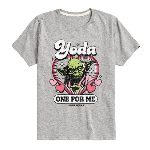 Boys' - Star Wars - Valentine Yoda One For Me -Toddler And Youth Short Sleeve Graphic T-Shirt Short Sleeve Graphic T-Shirt - image 1 of 4