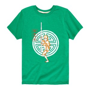 Boys' - Avatar: The Last Airbender - Aang Crest Short Sleeve Graphic T-Shirt - 1 of 4