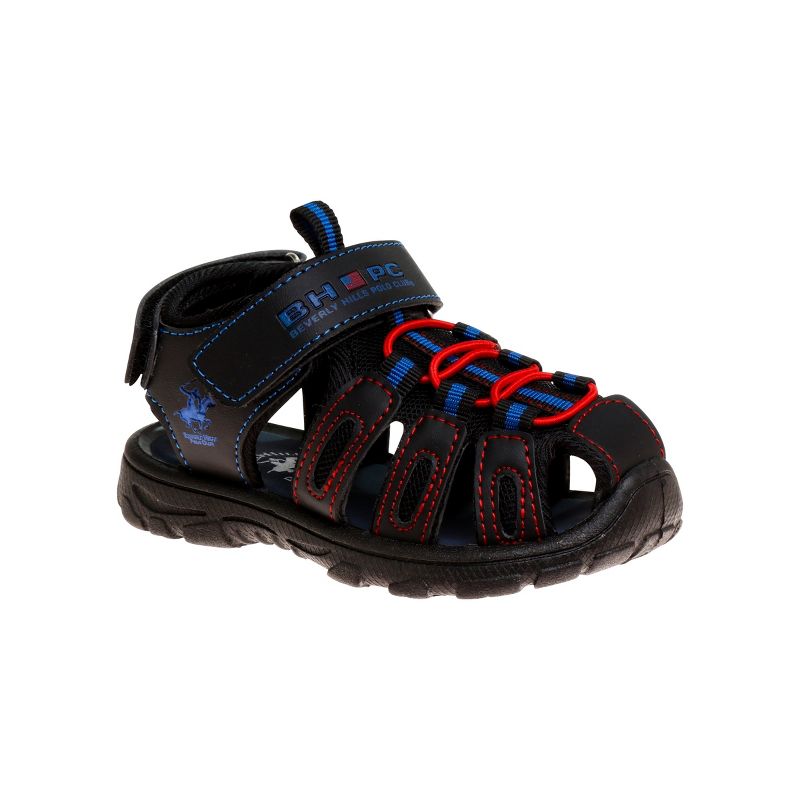 Beverly Hills Polo Club Adventurous Light-Weight Adjustable Strap Sport Sandals for Boys and Girls (Little Kids), 1 of 6