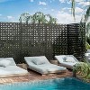 SpassWay 47" x 72" White Metal Garden Trellis Privacy Screen Indoor Outdoor Room Divider Lattice Panel - 4 of 4