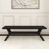 Plank+Beam Solid Wood Verso Dining Bench, 60" Entryway Bench, Minimalist Room Bench - 2 of 4