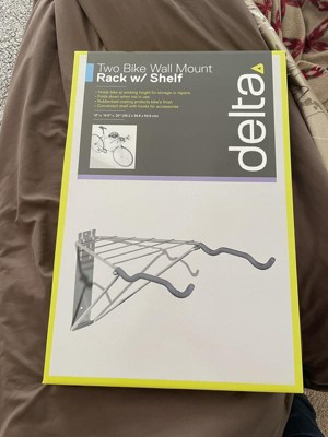 Delta Design Cycle Two Bike Wall Mount Rack With Shelf Target