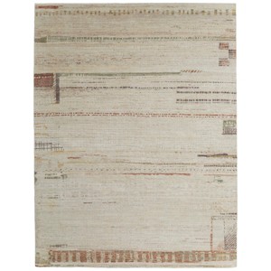 Kasbah Modern Abstract Tan/Red/Green Area Rug - 1 of 4