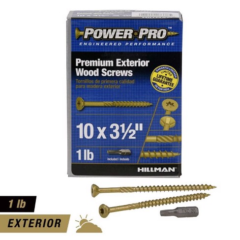 Hillman Power Pro No. 10 X 3-1/2 in. L Star Flat Head Premium Deck Screws 1lb 59 pk - image 1 of 1