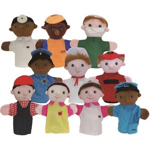 Get Ready Kids Community Helper Puppets, Set of 10 - 1 of 3