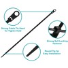 Monoprice 8-inch Mountable Head Cable Tie, 100pcs/Pack, 40 lbs Max Weight - Black - 2 of 4
