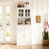 FUFU&GAGA Kitchen Storage Cabinet Pantry Cabinet with Glass Doors Freestanding Display Cabinet - 2 of 4