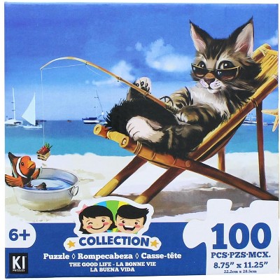 CroJack Capital Inc. Beach Cat 100 Piece Juvenile Collection Jigsaw Puzzle