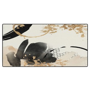 Sheila Wenzel-Ganny Black Ink Abstract Desk Mat - Deny Designs - 1 of 4